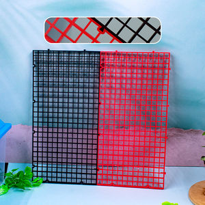 식당 가방을위한 실내 수족관을위한 고급 플라스틱 어항 바닥 필터 그리드 플레이트 해수 절연 메쉬 파티션 - Product Image 1