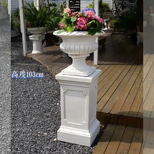 Colonnes et <span class=keywords><strong>vases</strong></span> blancs de style romain pour mariage à vendre - Product Image 4