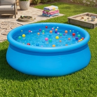 Maßgefertigter Tragbarer Outdoor-Schwimmpool für Kinder und Erwachsene, Langlebiger Aufblasbarer Pool mit Drop-Stitch-Technologie, Solarbetrieben, UV-Beständig, aus PVC