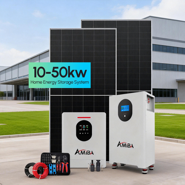 All-in-One 10KW 6KW 3KW Solar Kit with 51.2V 5KWH 10KWH LiFePO4 Battery & 10KW Hybrid Inverter MPPT for Off-Grid