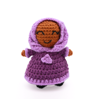 Cadeau de l'Aïd al-Fitr pour les filles, poupée de prière musulmane au crochet avec hijab, jouet éducatif islamique, cadeau de célébration du Ramadan