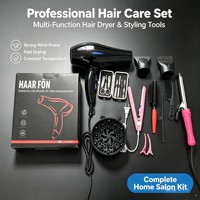 Sèche-cheveux électrique professionnel, ensemble complet d'accessoires, lumière bleue, température constante, mix & match, sèche-cheveux pour usage domestique
