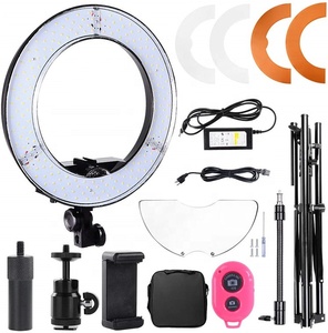 La bellezza all'ingrosso 14 <span class=keywords><strong>pollici</strong></span>/36 <span class=keywords><strong>centimetri</strong></span> Selfie fotografico ha condotto la luce dell'anello con il supporto del treppiede per il Video Live Stream - Product Image 1