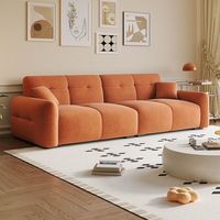 Nouveau modèle de canapé Hyundai, canapé en tissu peluche simple et confortable, salon, adapté aux petits appartements avec trois ou quatre personnes
