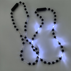 도매 카니발 글로우 목걸이, 흑백 LED 비즈, LED 파티 액세서리, LED 크리스마스 라이트 목걸이 - Product Image 2