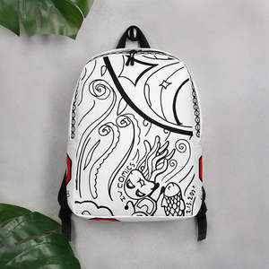 Cómics IW # Mochila Minimalista para Niñas, Material Oxford con Forro de Nailon, Cierres de Cremallera y Botones, Diseño con Letras - Product Image 4