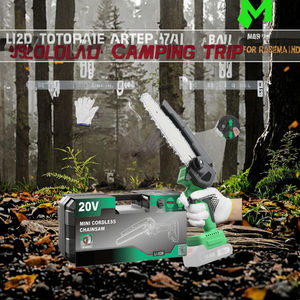 20VブラシレスコードレスミニDIYチェーンソー6インチ8インチチェーンバーバッテリー駆動モデルCS-200A-2 5300RPM - Product Image 2