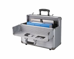 Aluminium Pilote Médecin Roues Mallette Transporter des Bagages Affaires de Travail - Product Image 5