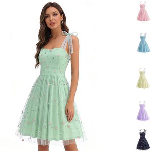 ชุดเดรสสั้นลายดอกไม้สไตล์เอลฟ์สำหรับงานวันเกิดริมชายหาดช่วงซัมเมอร์แบบใหม่ - Product Image 1