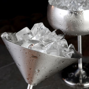 ถ้วยไวน์แดงแก้วค็อกเทลแบบชั้นเดียวทำจากสเตนเลสทนทานต่อการตกหล่นแก้วไวน์ชุบทองแดงความจุสูง - Product Image 4