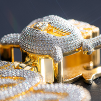Bijoux de mode fins personnalisés pendentif en moissanite collier breloques accessoire de style unique