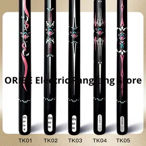 ไม้คิวบิลเลียด Aosiribo รุ่นใหม่ TK Series O'Sullivan แบบหัวเล็ก สีดำ สำหรับลูก 8  ไม้คิวสไตล์ O'Sullivan รุ่น TK Series - Product Image 4