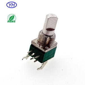 Potenciómetro estéreo de alta calidad para montaje en PCB de amplificador de sonido de fábrica, 6 pines, 1k 5k 10k 20K 50k 100k 1M ohmios con soporte - Product Image 2