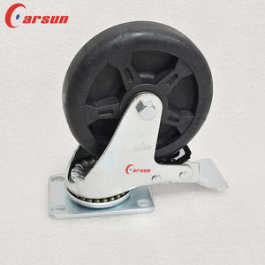 Ruedas Giratorias Industriales de Servicio Mediano de 5 Pulgadas, Resistentes a Altas Temperaturas, con Frenos de Bloqueo Total, Rodamientos de Bolas, Duraderas - Product Image 4