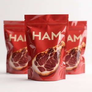 Emballage en sachet debout en plastique imprimé personnalisé, scellé à l'arrière, pour fruits <span class=keywords><strong>de</strong></span> mer, viande congelée, rôti, <span class=keywords><strong>jambon</strong></span> - Product Image 2
