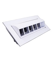 Diffuseur de plafond en aluminium pour système de ventilation d'évacuation de conduit, dispositif de ventilation en forme de tambour pour hôpitaux, parcs, écoles, conception graphique