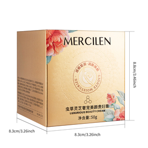 Crème de Beauté Luxueuse pour Femme Mercilen 50g - Soin Hydratant pour la Peau au Cordyceps et <span class=keywords><strong>Ganoderma</strong></span>, Meilleure Qualité Prix d'Usine - Product Image 6