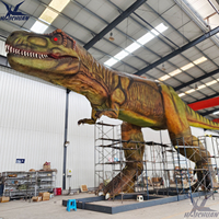 Parklar İçin Büyük Hareketli Gerçek Boyutta Robotik Dinozor Figürleri Animatronik T-rex Dino İç/Dış Mekan Kullanımı Eğlence Alanları