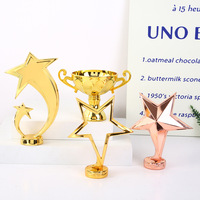 Mini trophée métallique personnalisé, étoile à cinq branches pour enfants, maternelle, école primaire, récompense de graduation, apprentissage, médaille en résine