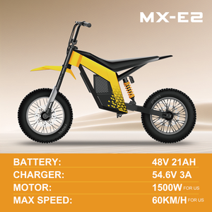 Vélo de montagne électrique en promotion, batterie lithium 48V 21AH, moteur roue arrière, cadre en acier, autonomie 40KM ZX - Product Image 2