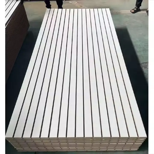 Mdf Slatwall Panel 18m de estilo simple de madera con ranura para exhibición de pared/estantes de supermercado - Product Image 2