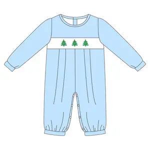 Boyis factory direct sales boutique Christmas tree cotton baby boy cloth boyers