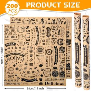 Papier d'emballage jetable écologique et résistant à la graisse pour sandwich, hamburger, cookie, pain, gelée, emballage alimentaire - Product Image 4