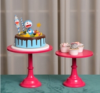 Support à gâteau rond en fer coloré, présentoir à desserts et pour mariages, pour les célébrations d'anniversaire et autres événements, outils pour gâteaux