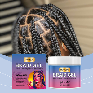 <span class=keywords><strong>Gel</strong></span> <span class=keywords><strong>Coiffant</strong></span> Hoegoa pour Tresses : Nourrissant, Hydratant, Anti-Frisottis, Brillance Intense, Fixation Forte – Soin Capillaire pour Cheveux Normaux - Product Image 1