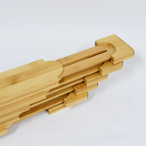 Lot de 6 séparateurs de tiroirs extensibles en <span class=keywords><strong>bambou</strong></span> Séparateur de tiroirs en <span class=keywords><strong>bambou</strong></span> pour ustensiles de cuisine Vêtements de salle de bain - Product Image 5