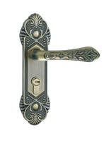 Suministro de material de aleación de aluminio Cerradura de puerta de panel con llave Inserto de acero inoxidable Cerradura de panel residencial de hotel Cerradura de manija