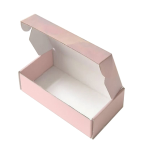 Boîte en carton ondulé d'avion imprimé personnalisé en gros avec gaufrage pliable et logo pour l'expédition postale - Product Image 3