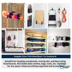 Herramientas de ferretería: Ganchos de pared para tablas de esquí, soportes de pared colgantes, soportes para tablas de madera, ganchos para guardar tablas de esquí, herramientas de ferretería. - Product Image 4