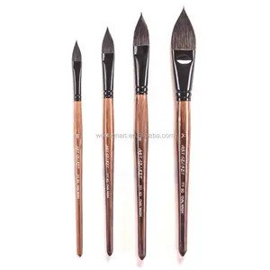 高品质水彩艺术家毛笔绘画笔与松鼠头发丙烯酸散装制造用于艺术绘画工作