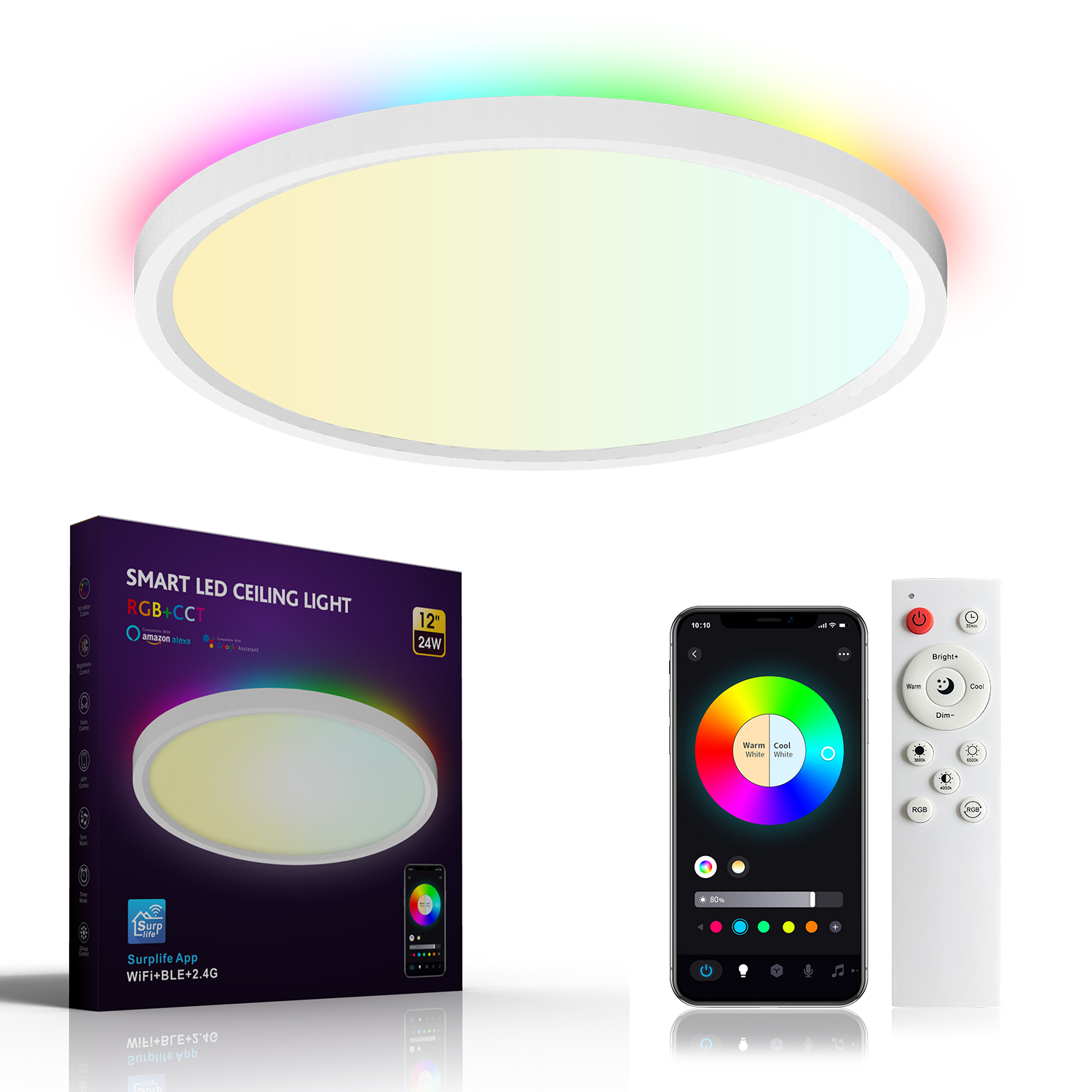Remote Lamp Control Lights App Interior Design Ceiling Led Smart Home Lights