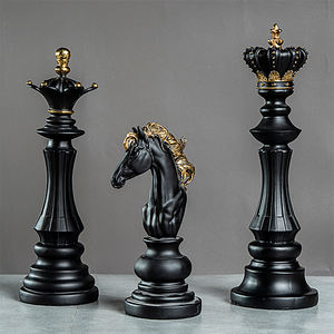 Set Catur Premium Kustom Hadiah Dekorasi Patung dan Figur Ornamen Produk Kerajinan Tangan - Product Image 2