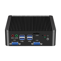 Mini PC industriel 3G/4G LTE IOT Intel Celeron J4125 Dual Nic RJ45 RS232/RS485 COM Dual 4K Fanless Computer Windows 11 Pro 8xUSB