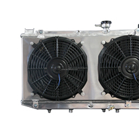 Épaisseur de la pièce centrale personnalisable, large choix disponible pour Toyota Camry ES250 1988, radiateur en aluminium avec cache-ventilateur