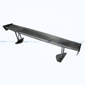 สปอยเลอร์หลังคาร์บอนไฟเบอร์ทรง GT Wing ขนาด 1500 มม. พร้อมเสาค้ำ สำหรับรถมิตซูบิชิ แลนเซอร์ EVO 7 8 9 CT9A VTX Type-5 ปี 2001-2007 - Product Image 2