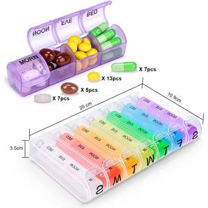 Оптовая продажа 28 отделений NBBLUESKY, пластиковая коробка для таблеток, 7 дней в неделю - Product Image 4