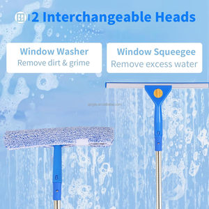 Qingle <span class=keywords><strong>2025</strong></span> mới cửa sổ kính công cụ làm sạch kính scraper gạt nước cửa sổ làm sạch giống cây chổi với Kính thiên văn dài cực - Product Image 4