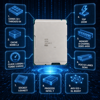 Prosesor Xeon Gold 6433N 4 Core 64 Thread 2.0GHz 3.6GHz Turbo LGA4677 DDR5-4400 Teruji untuk Edge Computing