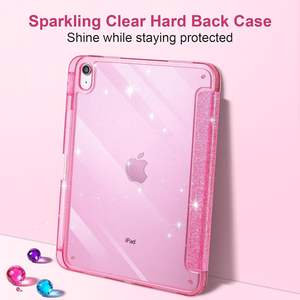 Nuova Custodia per Tablet con Glitter Scintillanti per Bambini, Sottile, Pieghevole a Tre Ante con Supporto e Retro Trasparente per <span class=keywords><strong>iPad</strong></span> A16 11 2025 e <span class=keywords><strong>iPad</strong></span> 10a Generazione 10.9 - Product Image 5