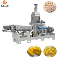 Équipement automatique pour la fabrication de boulettes de maïs bouffées extrudé snack machine