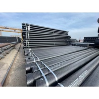 Tuyaux de pliage soudés en fonte ductile noire de classe C25 C30 C40 K9, revêtus de bitume, certifiés ISO, pour essais de pression d'eau