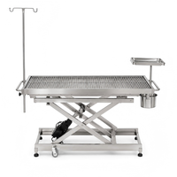 Table d'opération vétérinaire en acier inoxydable XY ACS07 avec réglage électrique de la hauteur pour cliniques et hôpitaux vétérinaires