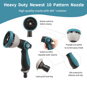 Manguera de Jardín Mágica Flexible y Extensible de Látex de 3 Capas, 25, 50, 75, 100 Pies, con Boquilla de Rociado, Gran Venta - Product Image 3