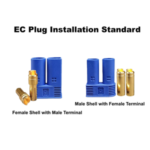 EC2 EC5 EC3 EC8 Banana Plugs, Battery/Motor Male/Female Connectors for High-Current RC Models - Product Image 2