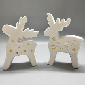 Décorations de noël 2025 décorations de noël maison en céramique de luxe ornements artisanaux de noël maisons grandes décorations - Product Image 6