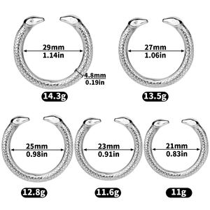 Металлическое кольцо на пенис со змеей, мужское кольцо для увеличения оргазма, секс-игрушки с задержкой эякуляции, Прямая поставка, целомудрие, бондаж для мужчин - Product Image 5